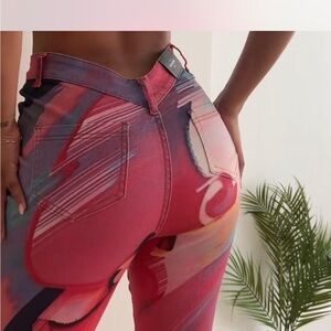 Colorful Abstract Jeans